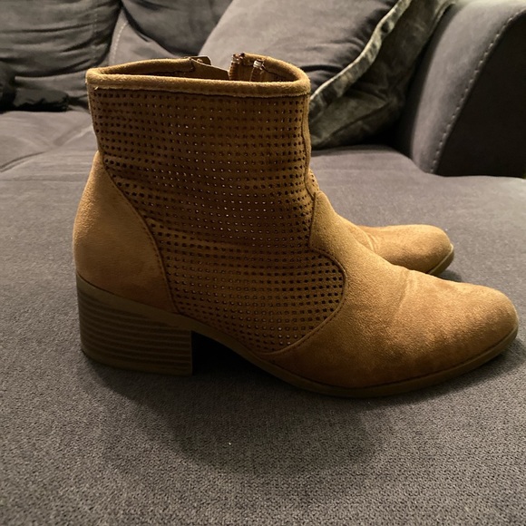 Tan ankle boots